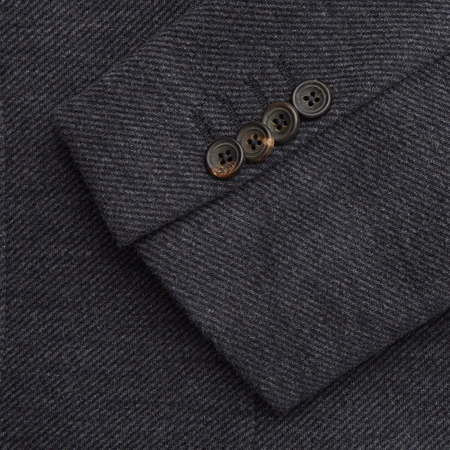 Navy Cashmere Blend Henley Blazer