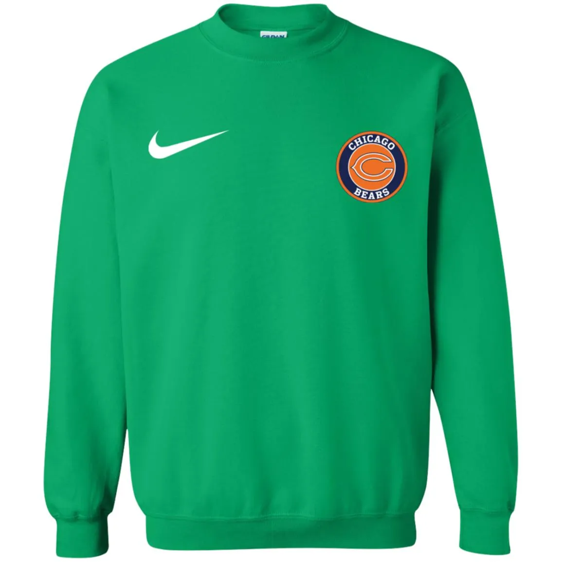 Nike Chicago Bears Nfl Football Unisex Crewneck Pullover Sweatshirt