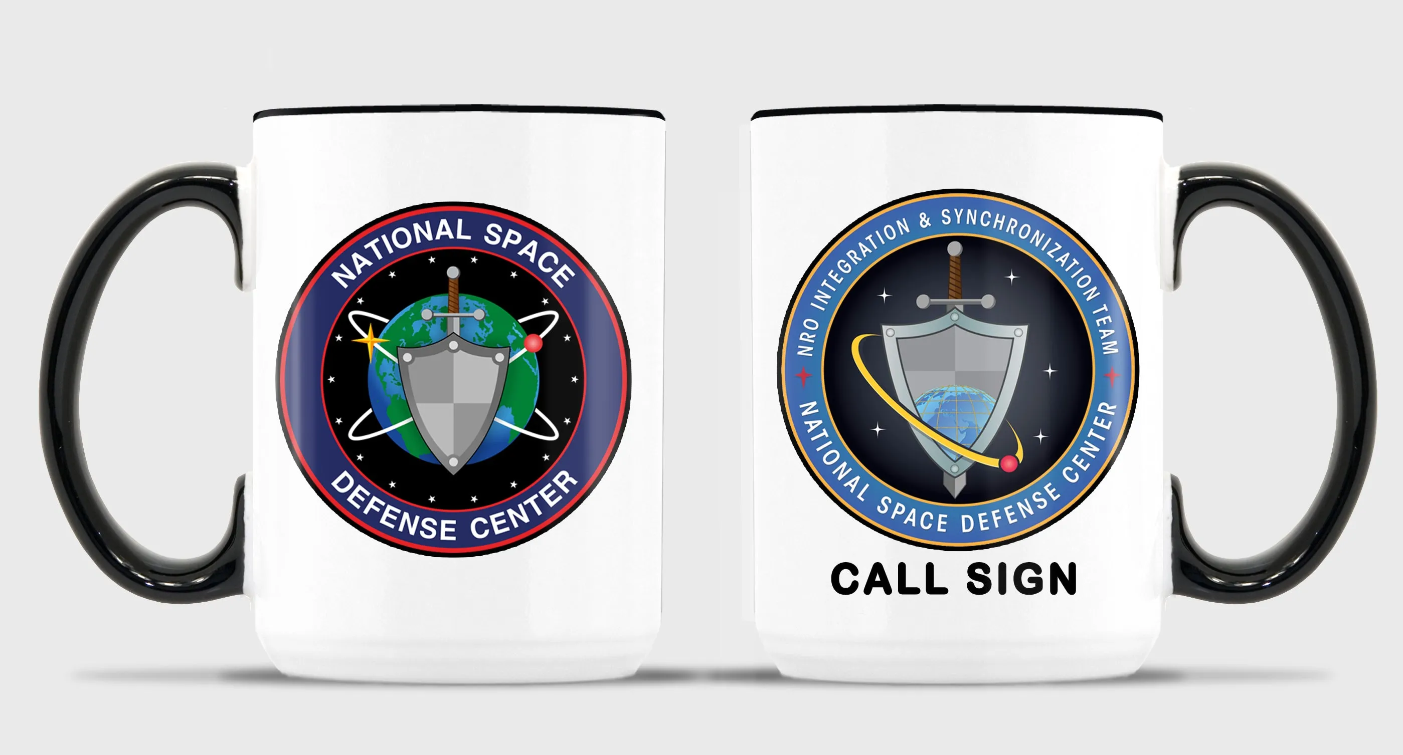 NIST 15 15 oz Coffee Mug- All White or White with Black Trim.