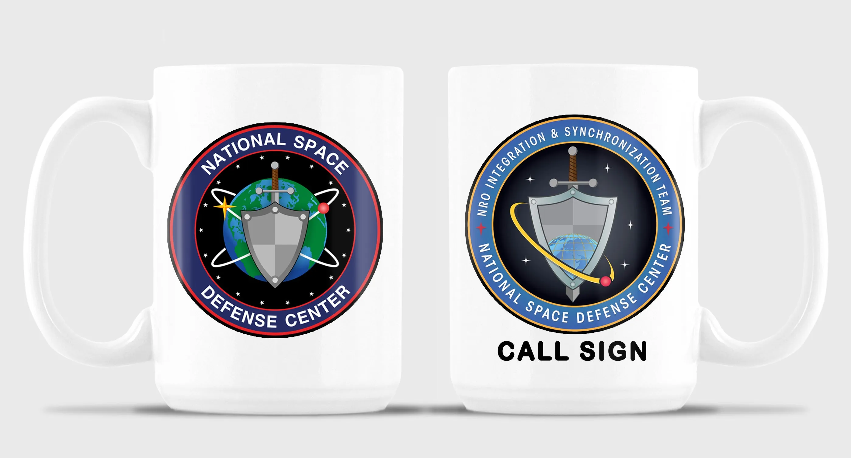NIST 15 15 oz Coffee Mug- All White or White with Black Trim.