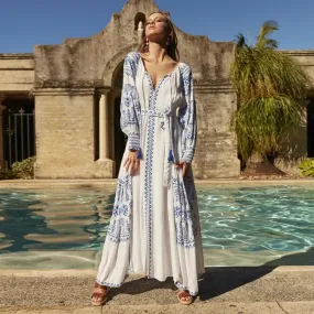 NUBU Embroidery Beach Dress