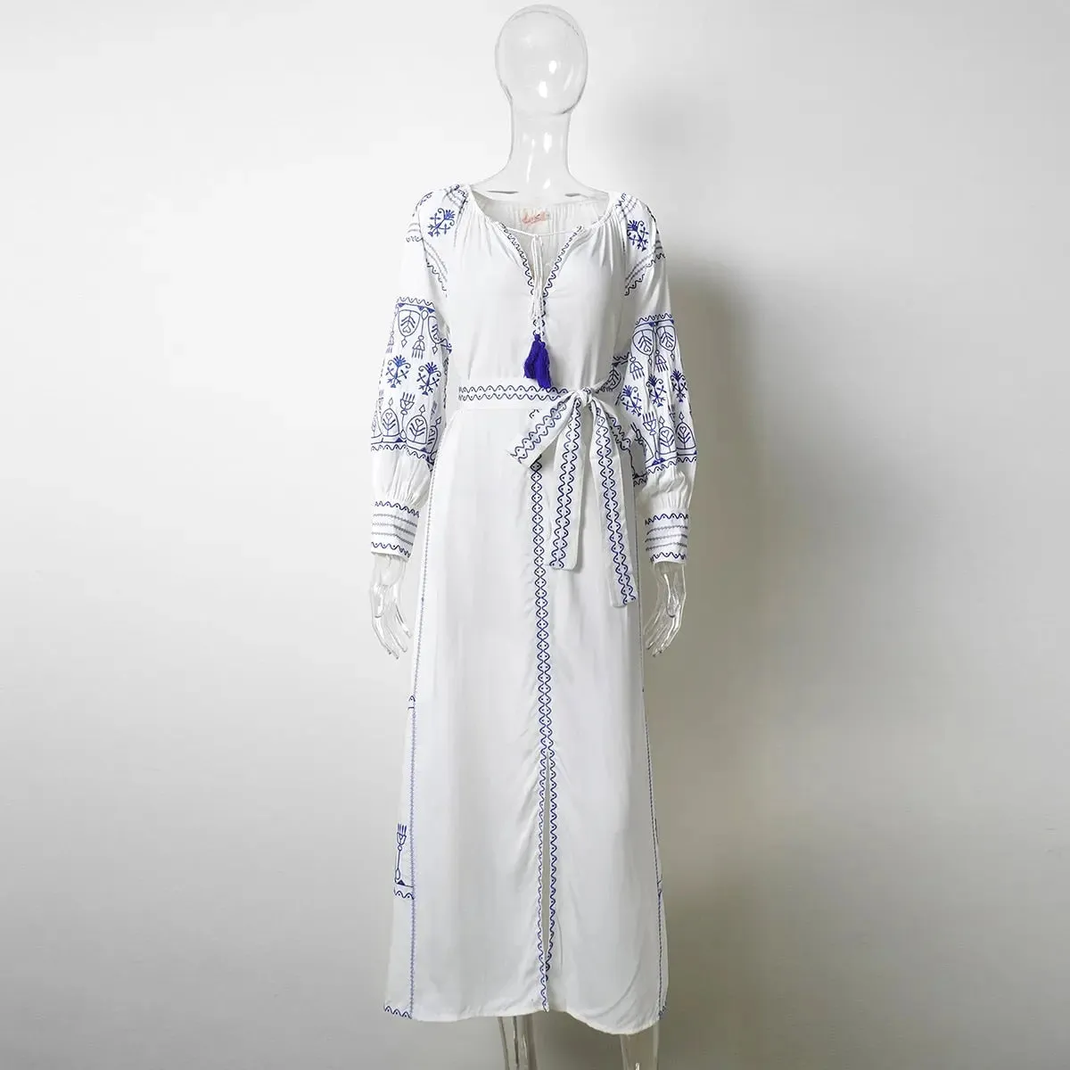 NUBU Embroidery Beach Dress