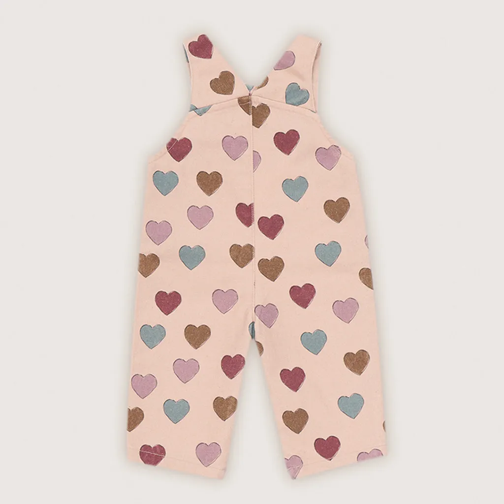 Overall Baby Elaine Heart Print