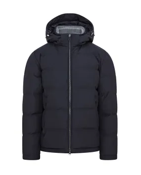 Paul & Shark Quilted Re-Goose Down Save the Sea Jacket With E.M.W Pocket Protection (Navy)