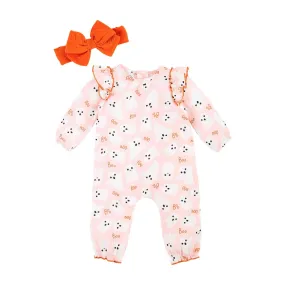 Pink Ghost Bodysuit Set Mud Pie