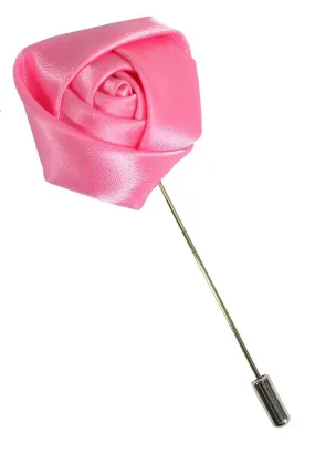 Pink Rose Lapel Flower