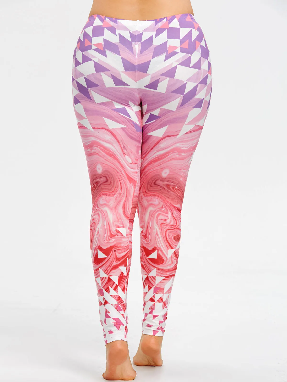 Plus Size Printed Leggings