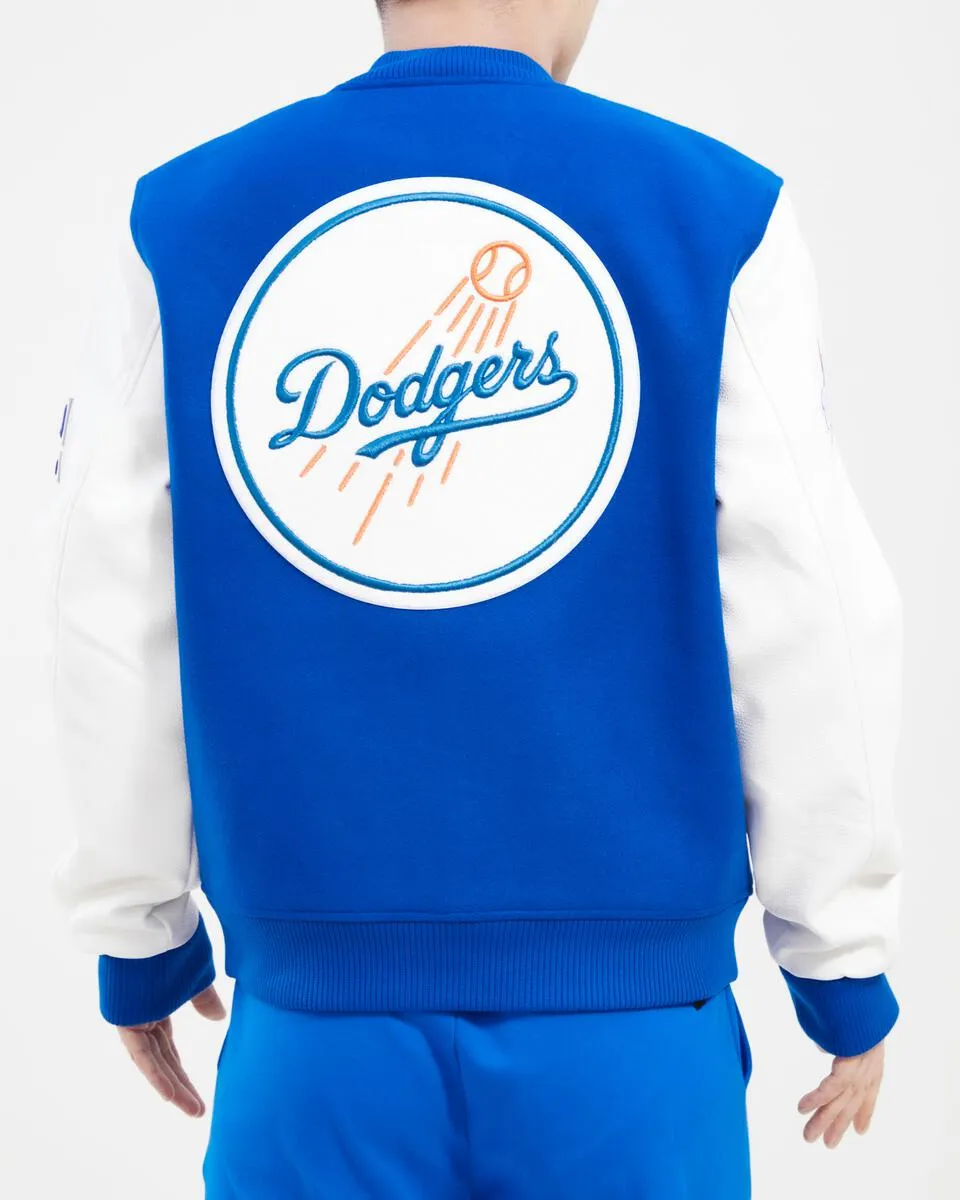 Pro Standard (LLD633574) - Los Angeles Dodgers Home Town Wool Varsity Jacket - Blue