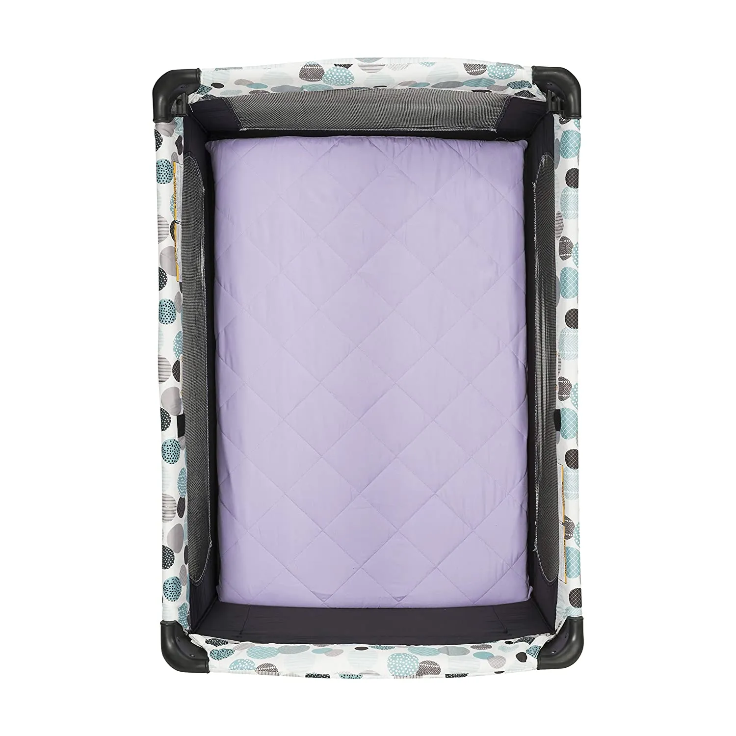 Purple Quilted Portable Crib/Playard Sheet