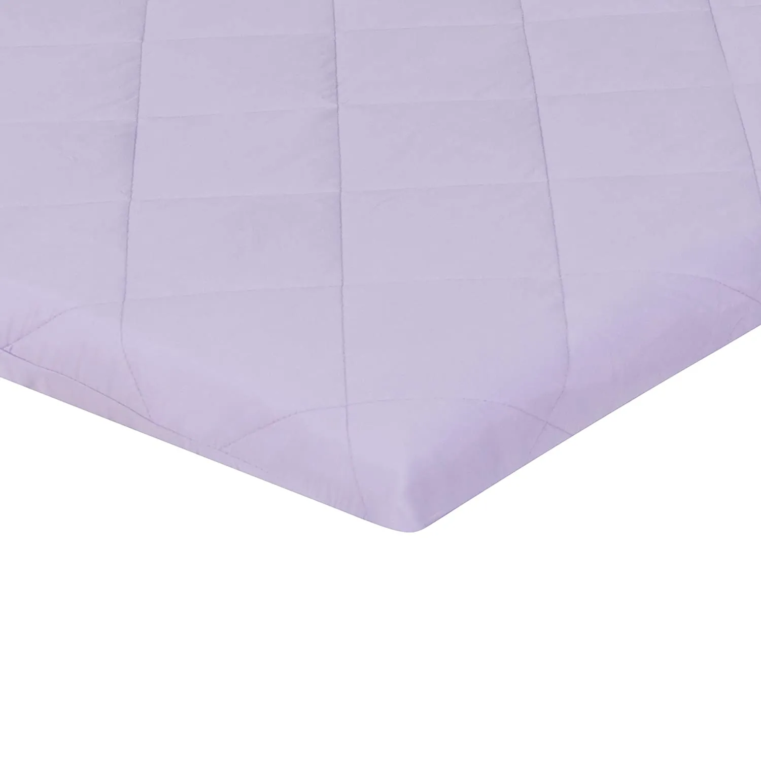 Purple Quilted Portable Crib/Playard Sheet