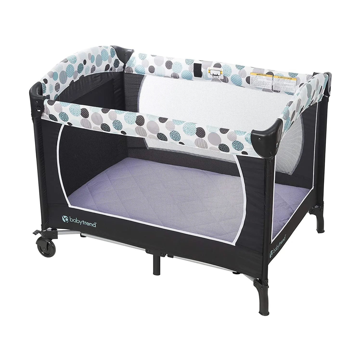 Purple Quilted Portable Crib/Playard Sheet
