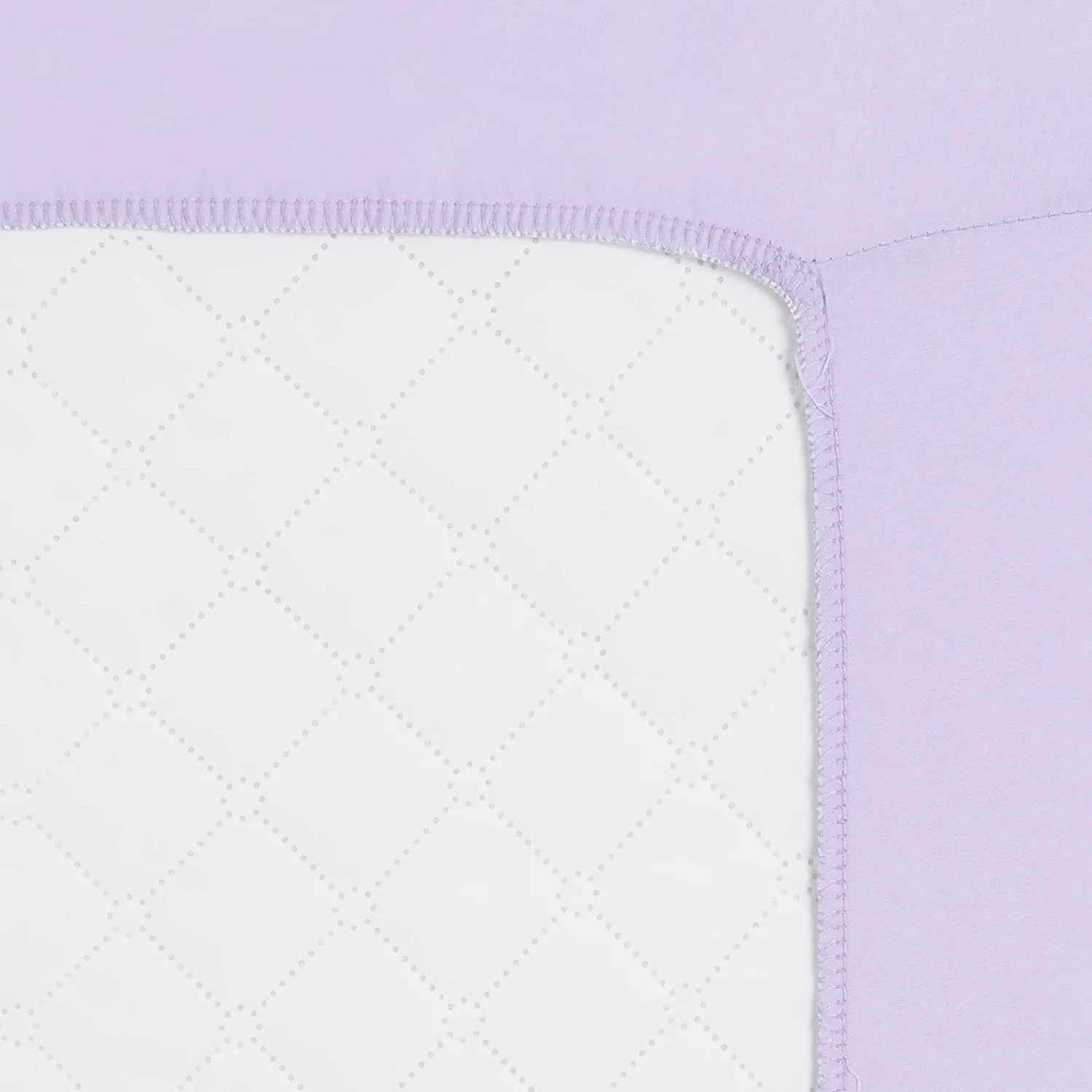 Purple Quilted Portable Crib/Playard Sheet