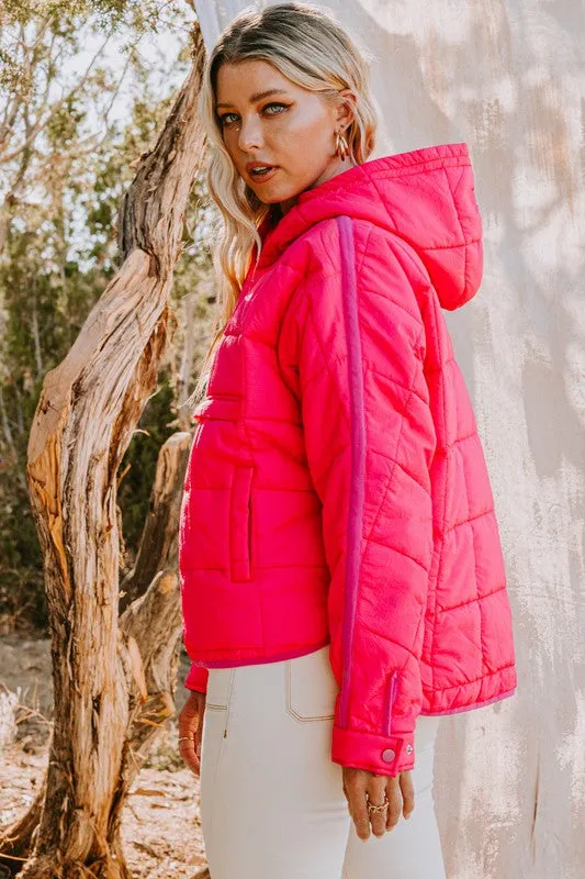 Quilted Hooded Puffer Jacket