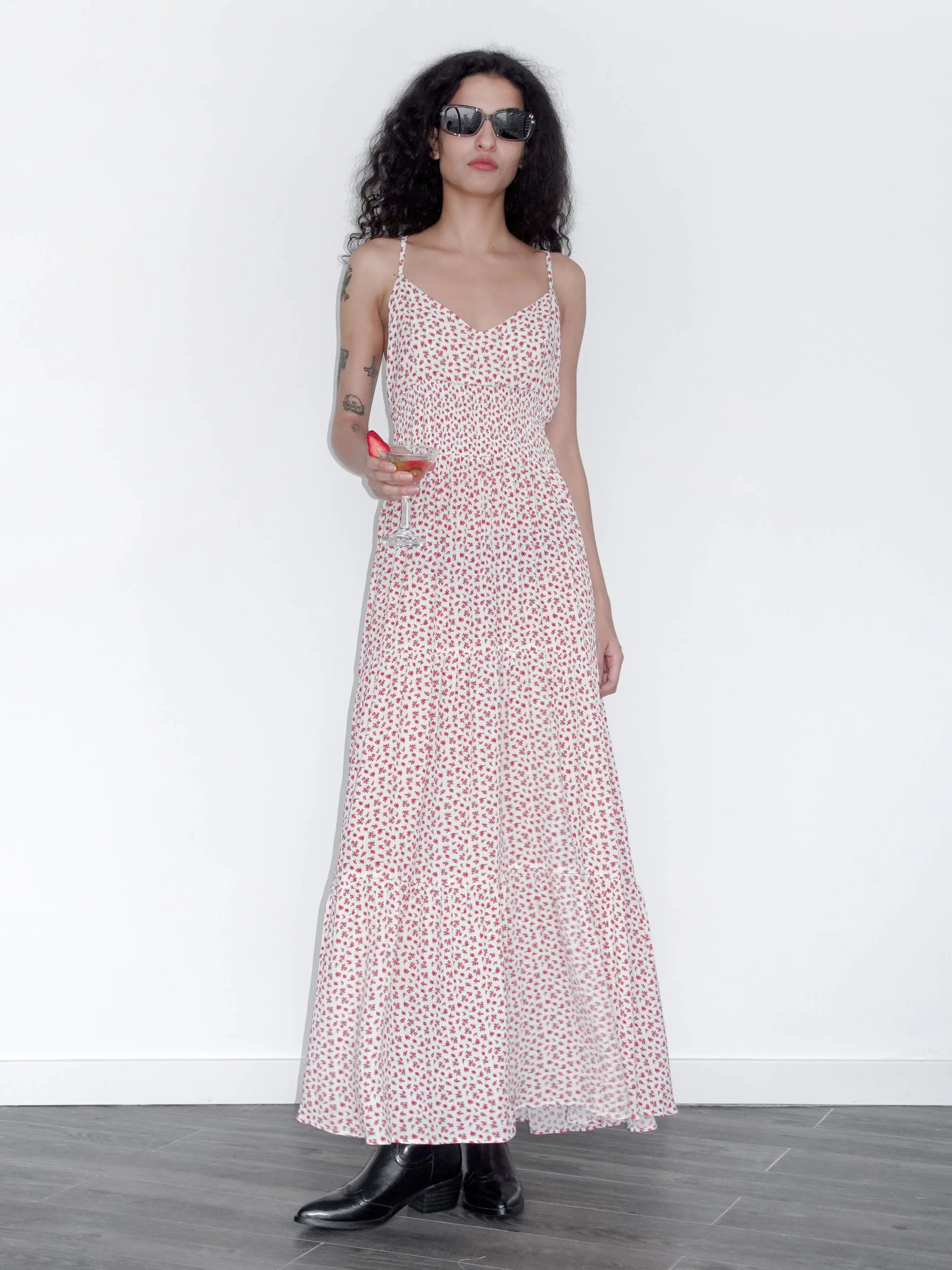 "You're my lobster" Floral Print Sling Dress
