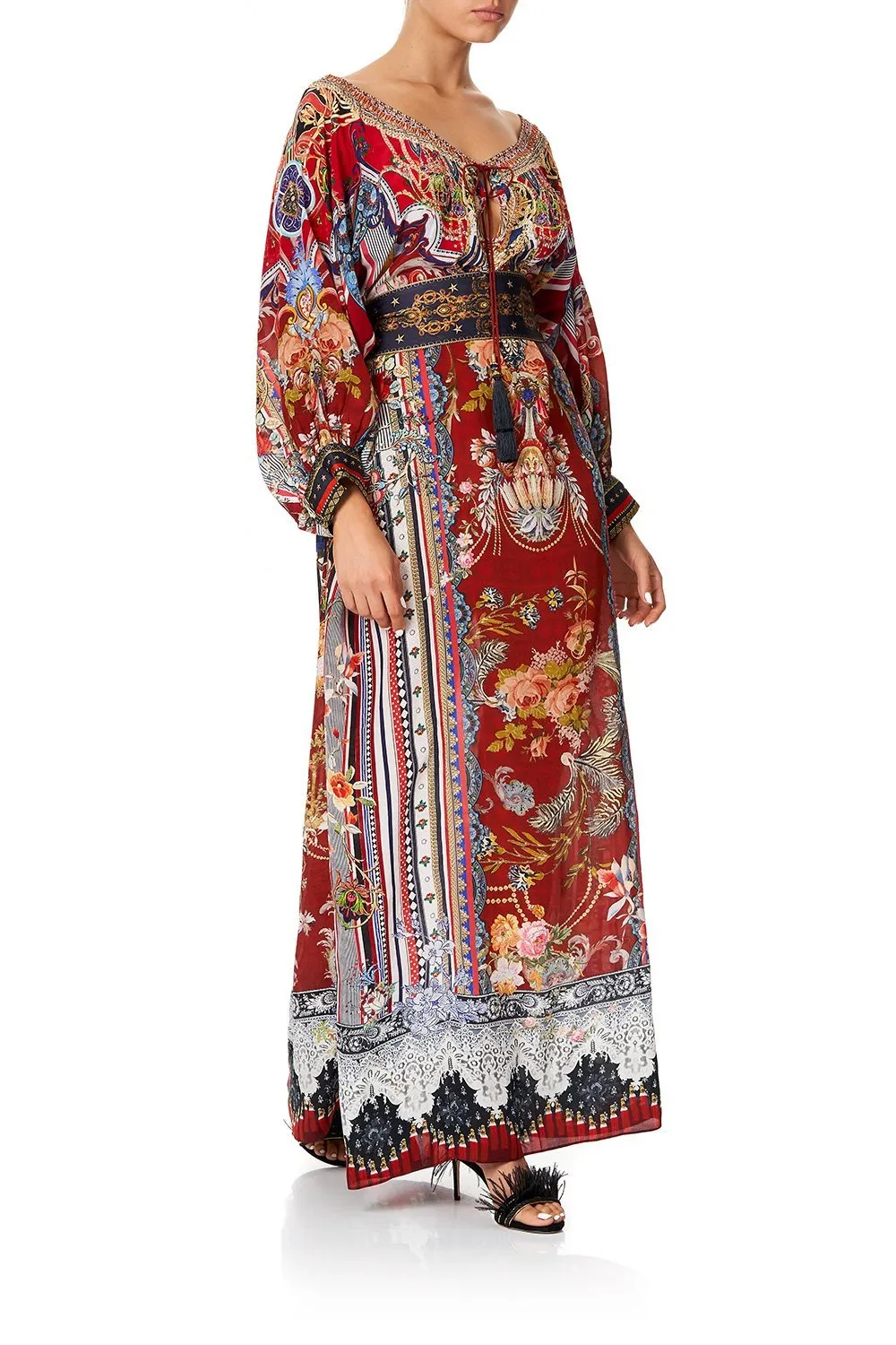 RAGLAN SLEEVE DRESS WITH CUFFS COSTUME PARTY