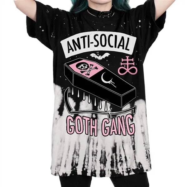Raisevern New ANTI-SOCIAL 3D Printing T Shirt