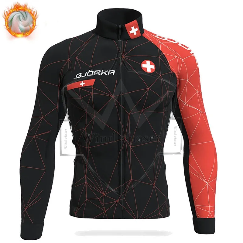 Ralvpha thermal fleece Cycling set