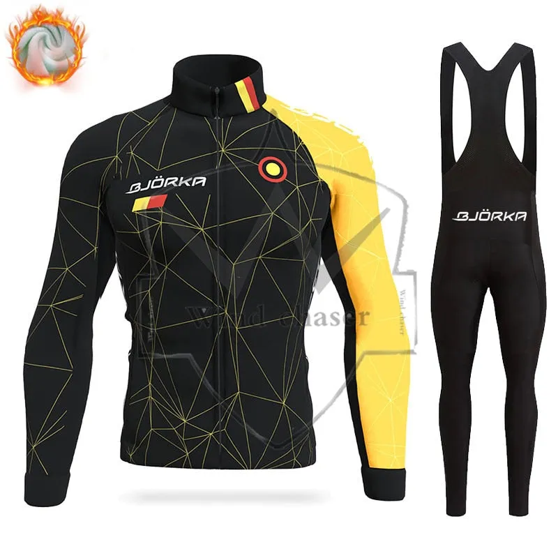 Ralvpha thermal fleece Cycling set