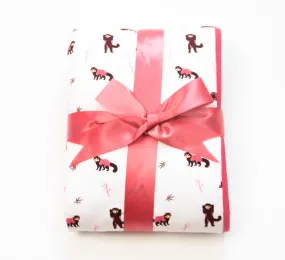 Red Panda | Sprout Quilted Blanket 57x40”