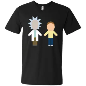 Rick And Morty Chibi Style Men V-Neck T-Shirt