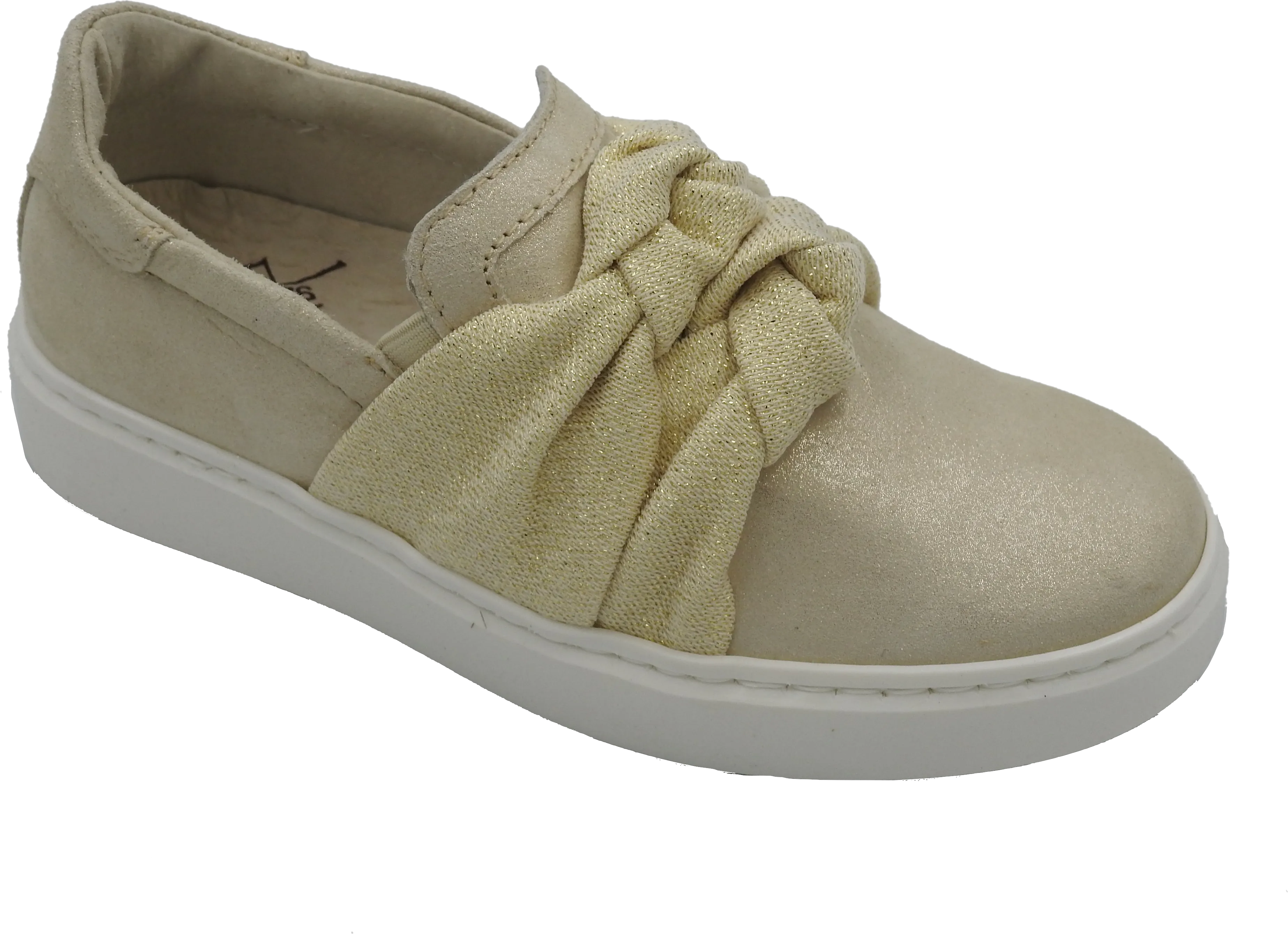 Shoe B 76 Gold Knot Slip on Sneaker 1203