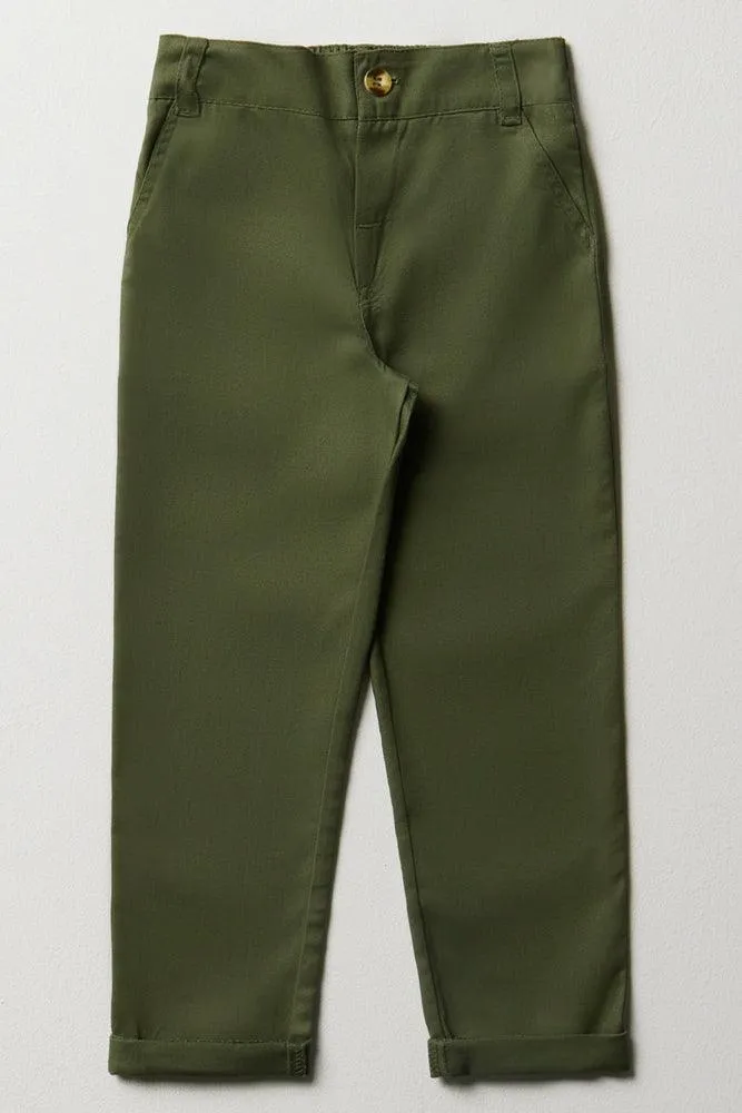 Slim Fit Chino Pants Green