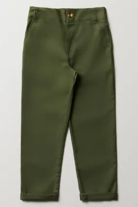 Slim Fit Chino Pants Green