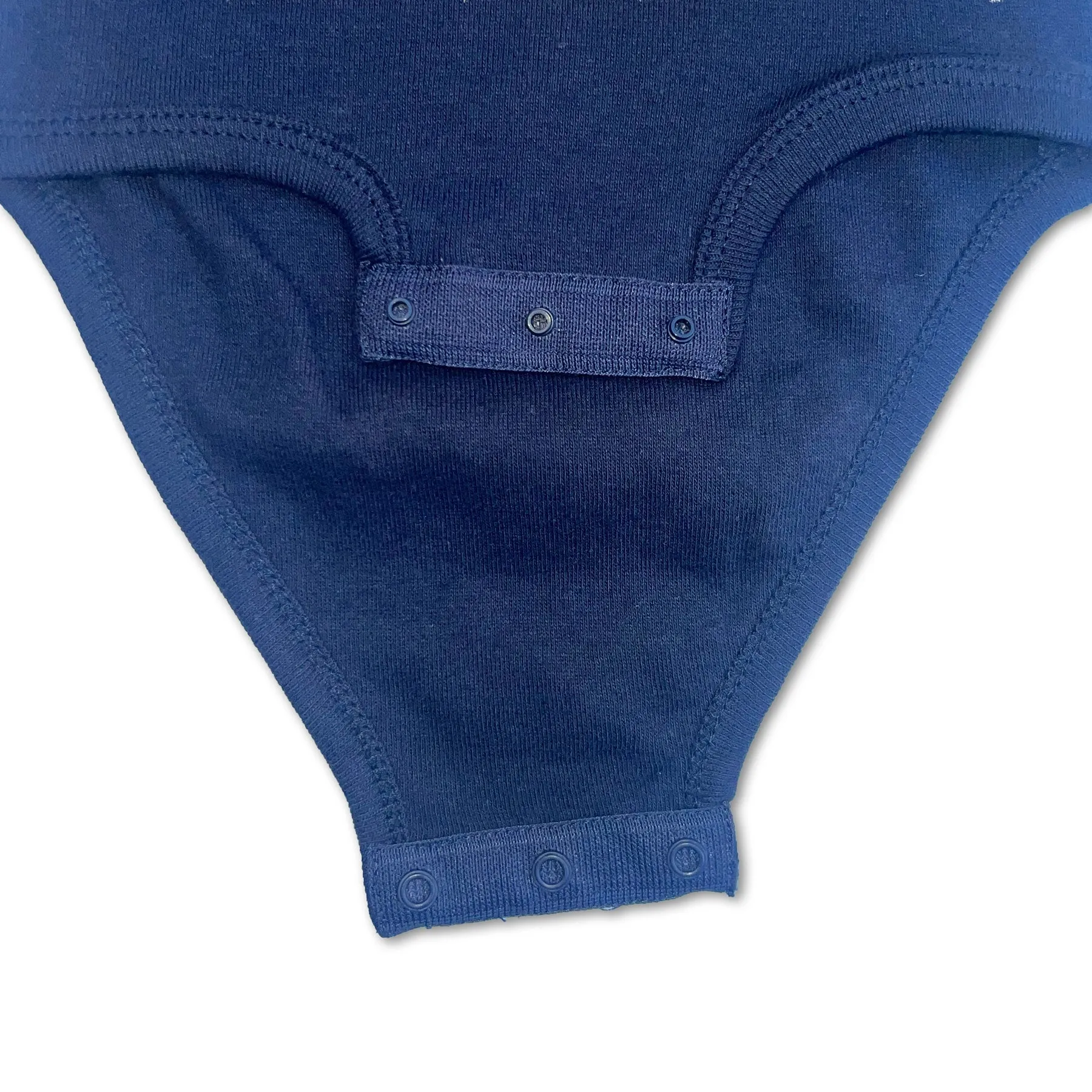 Sol Baby Northern California Love Short Sleeve Navy Blue Bodysuit