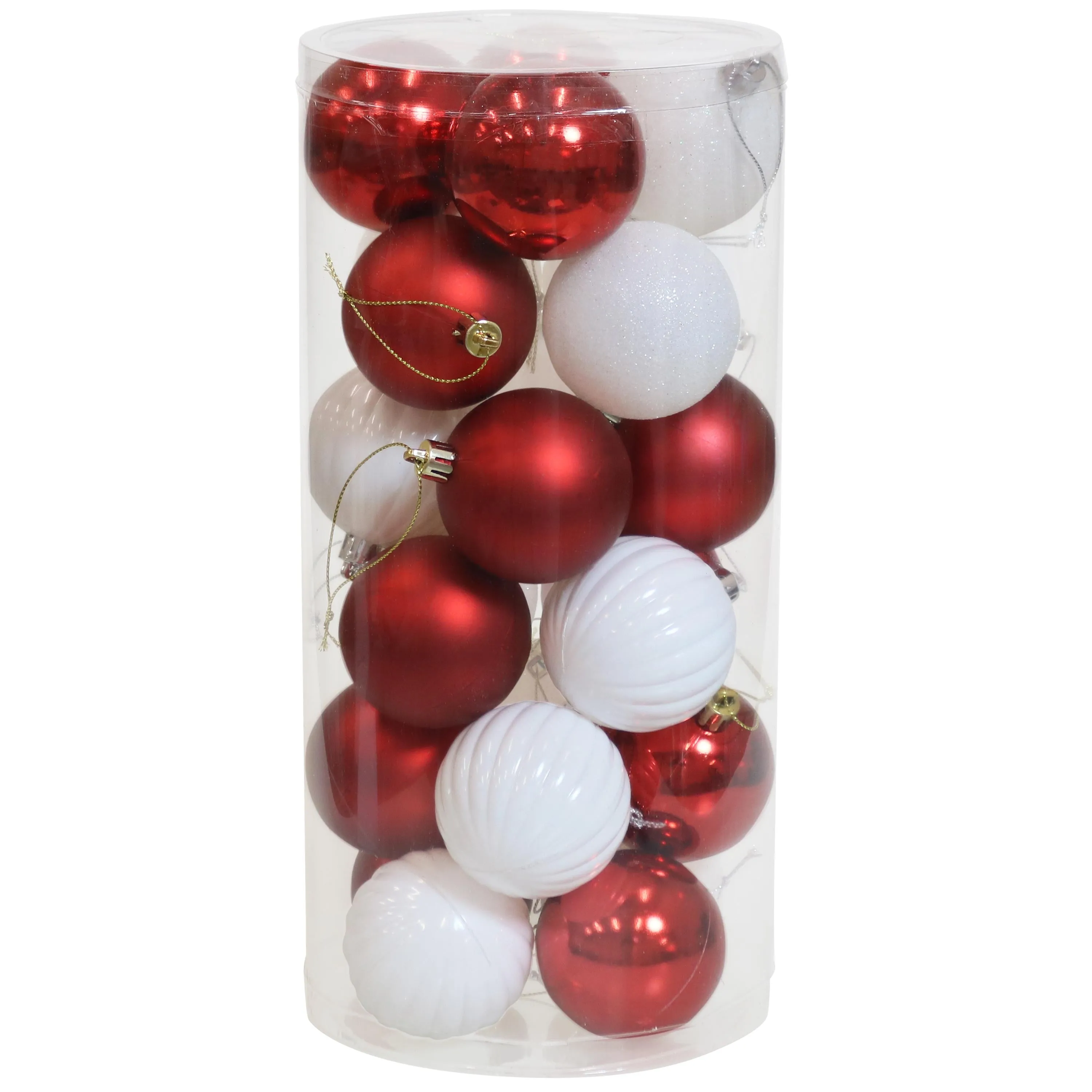 Sunnydaze Merry Medley 24pc Christmas Ornament Balls