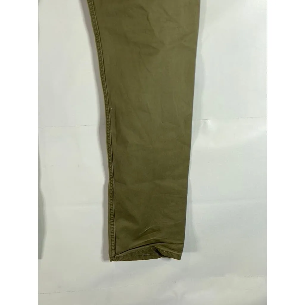 SUPERDRY Men's Khaki The Rookie Five-Pocket Chino Trousers SZ M