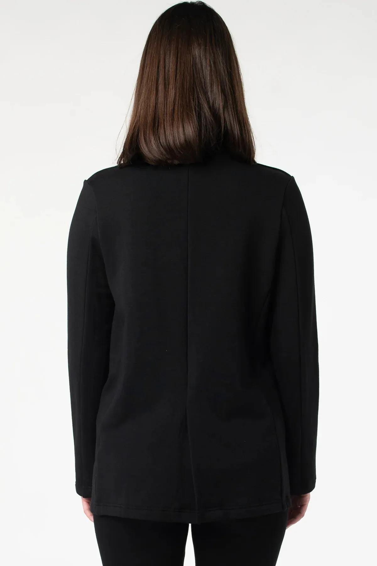 Terrera/LNBF Sale, 912900 Ophella Collarless Open Front Blazer, Black 50% Off Regular Price