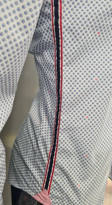 The Surf Car Roma Casual Shirt 9050 - White/Blue