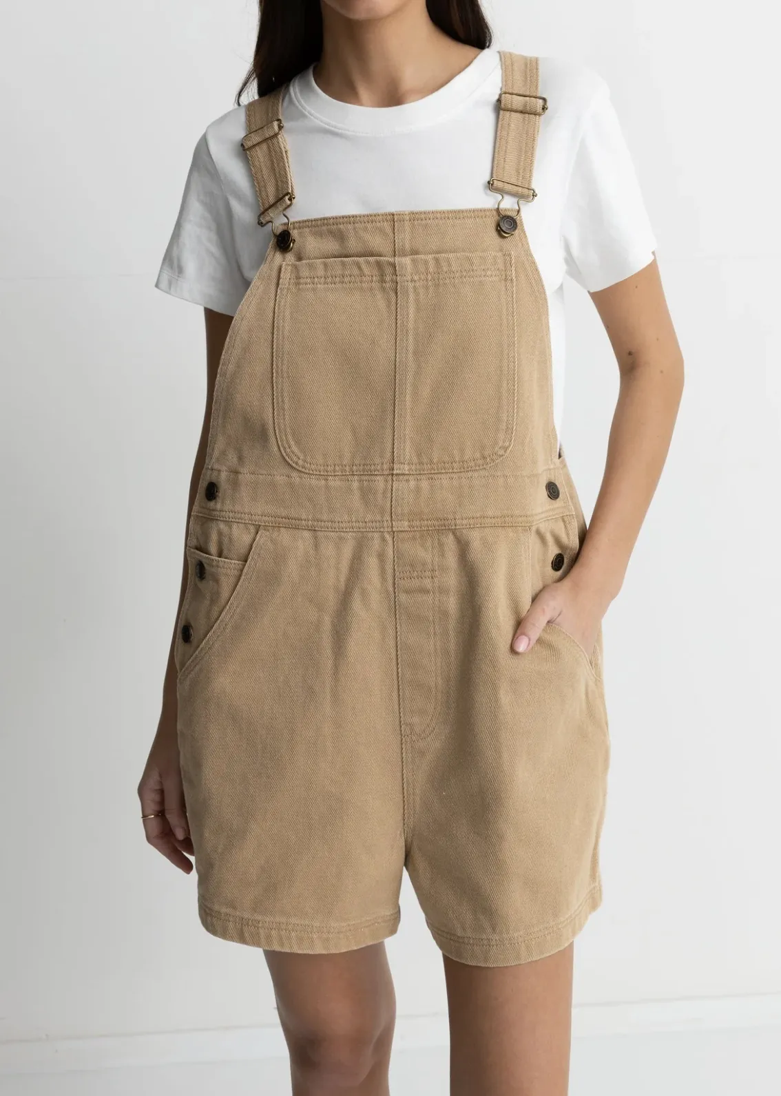 Tide Short Overall- Caramel