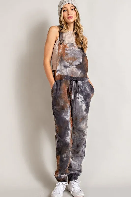 Tie Dye Print Overall