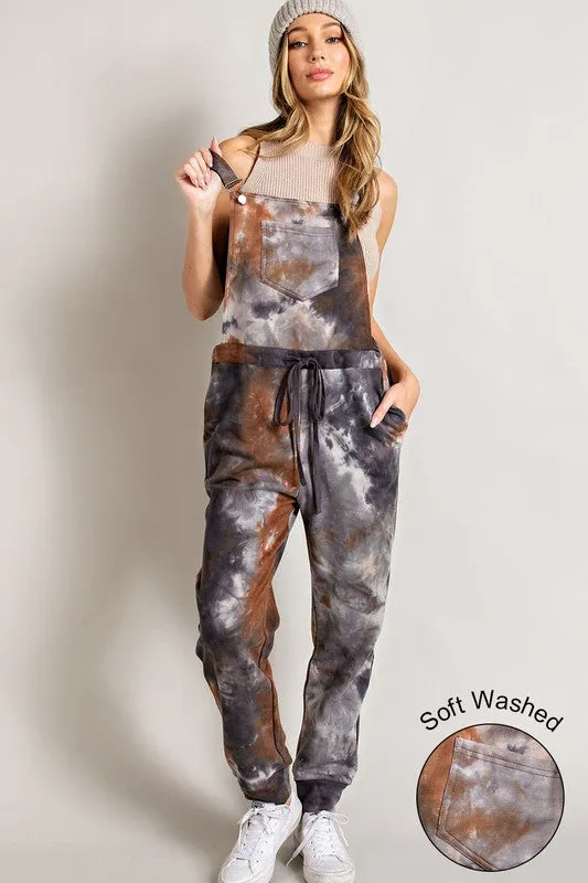 Tie Dye Print Overall