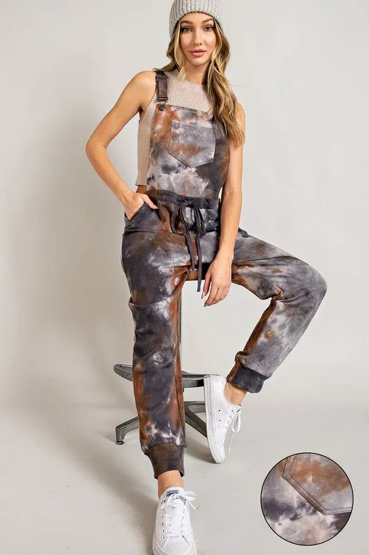 Tie Dye Print Overall