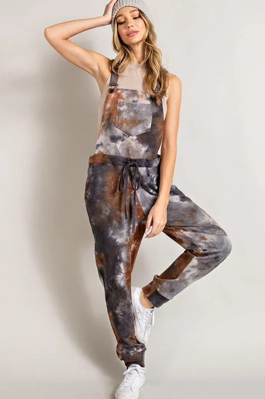 Tie Dye Print Overall