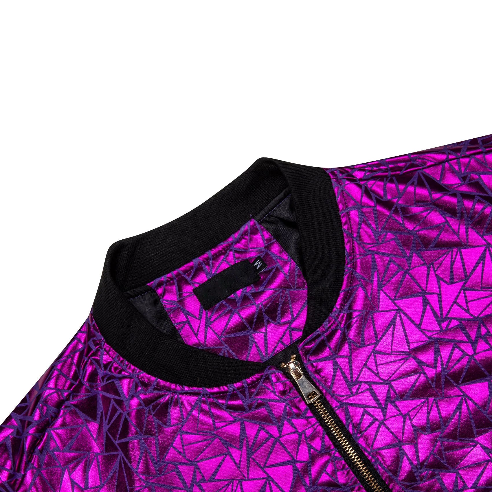 Ties2you Purple Paisley Jacket Novelty Triangle Men's Zipper Thin Jacket