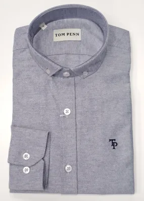 Tom Penn Long Sleeve Oxford Casual Shirt 330 - Teal