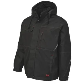 Tough Duck Men's Winter Work Jacket WJ13 - 600D Poly Oxford, Insulated, Waterproof, Breathable, Reflective, Multiple Pockets | Sizes S-5XL