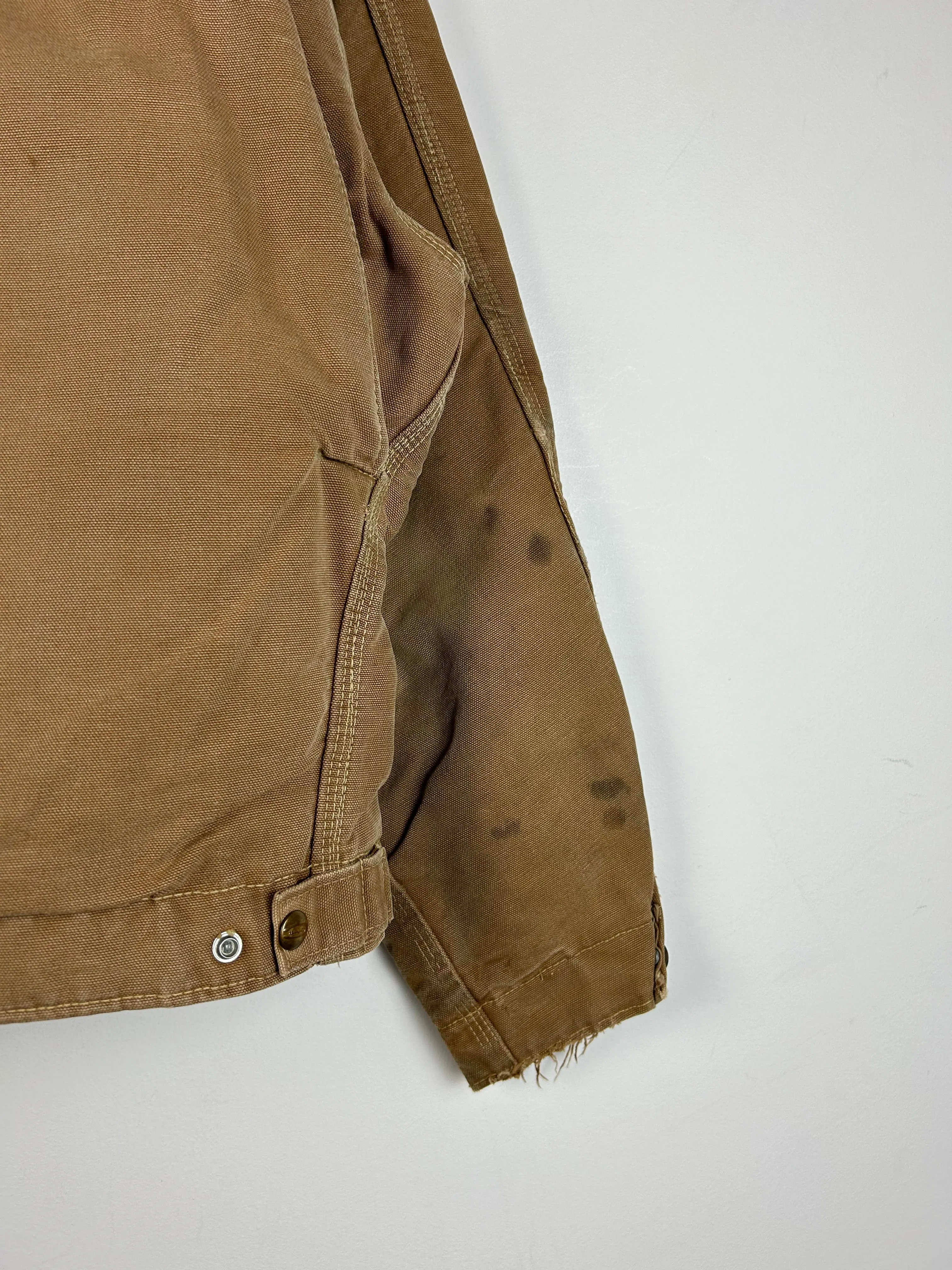 Vintage 70s Carhartt Detroit Blanket Lined Beige Jacket
