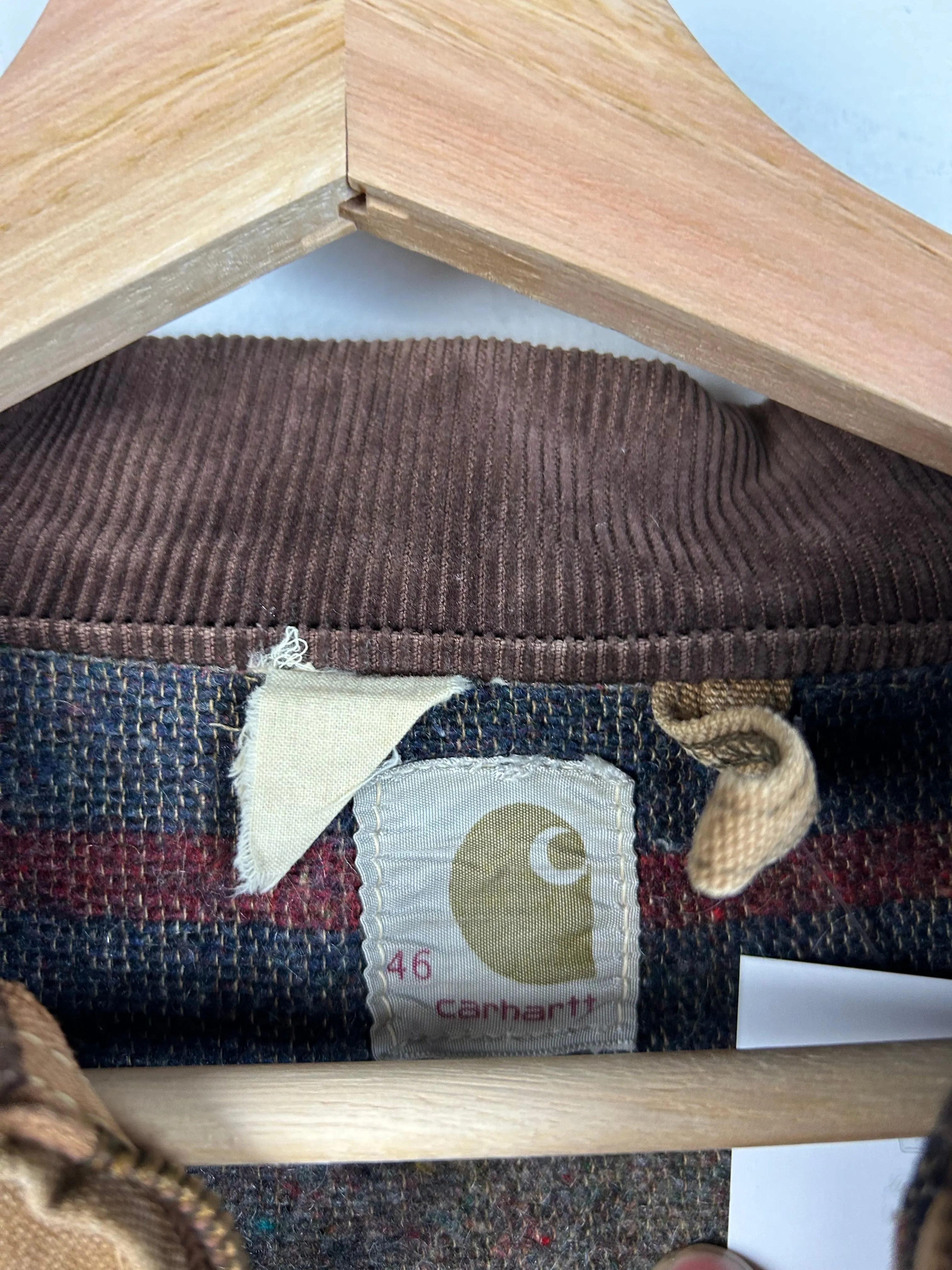 Vintage 70s Carhartt Detroit Blanket Lined Beige Jacket