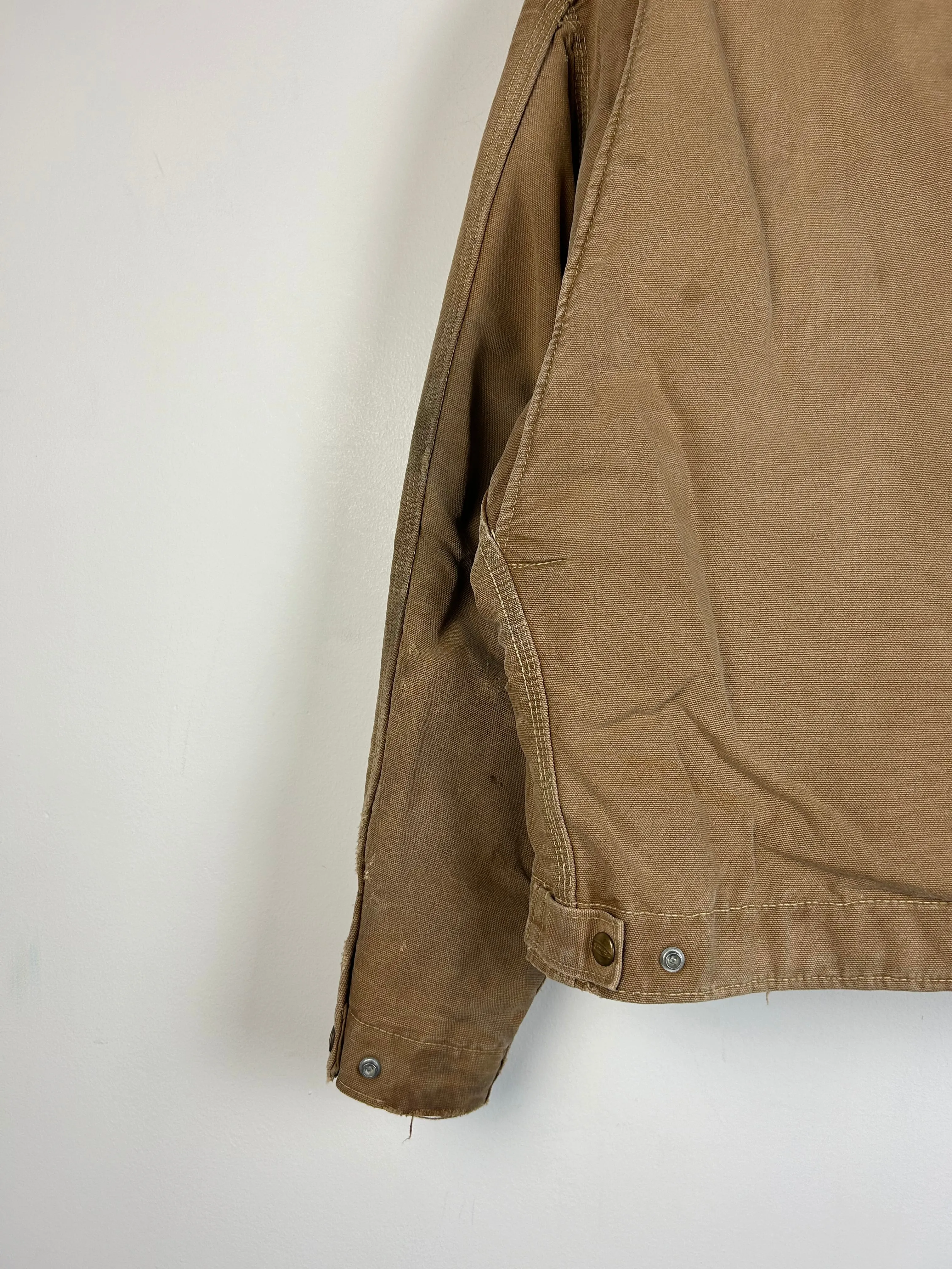 Vintage 70s Carhartt Detroit Blanket Lined Beige Jacket