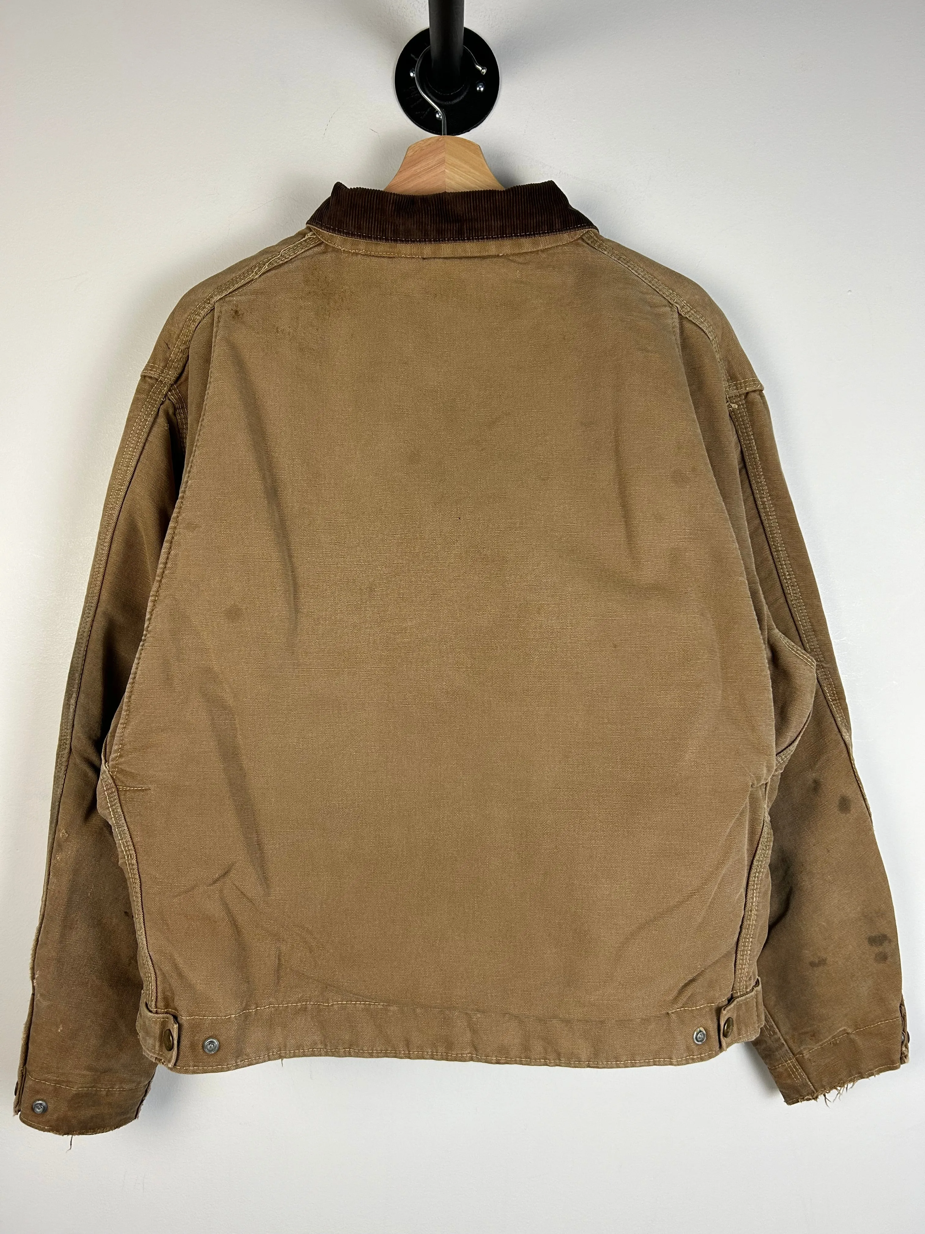 Vintage 70s Carhartt Detroit Blanket Lined Beige Jacket