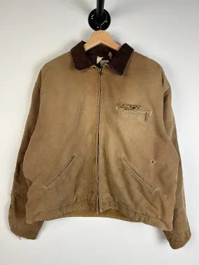 Vintage 70s Carhartt Detroit Blanket Lined Beige Jacket