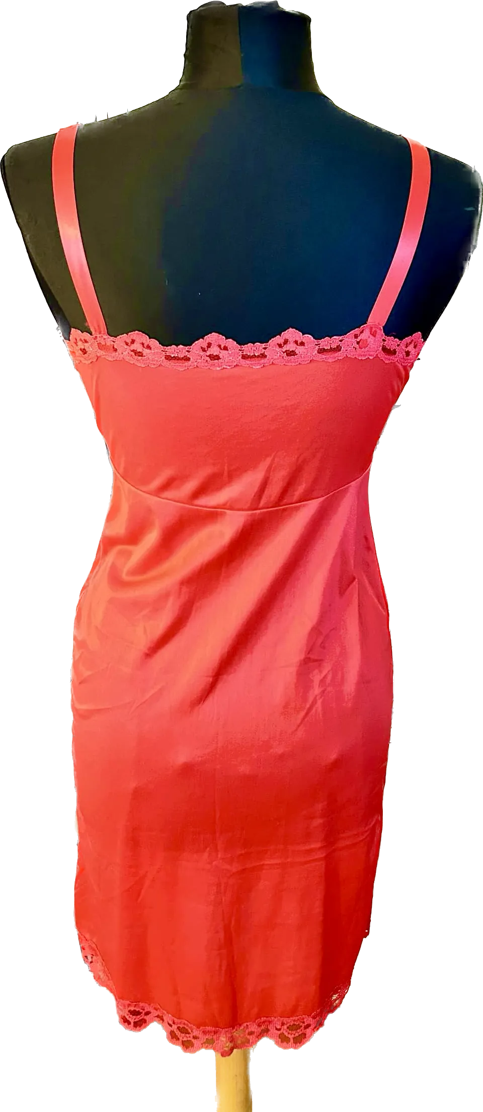Vintage red hottt sexxxy lace slip
