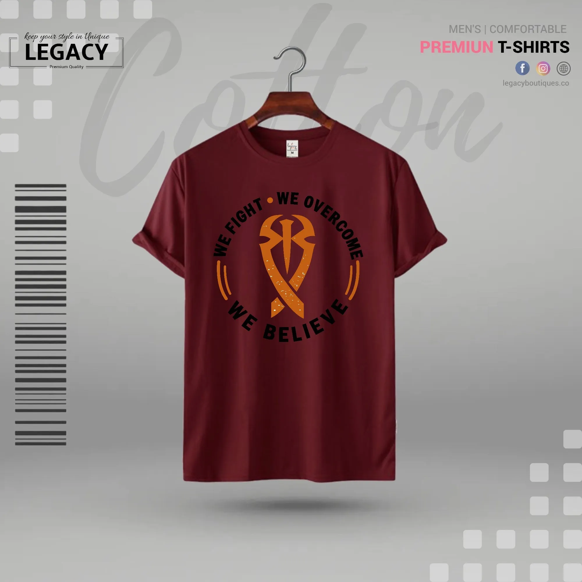 We believe in power Mens Sckin Print Designer T Shirt