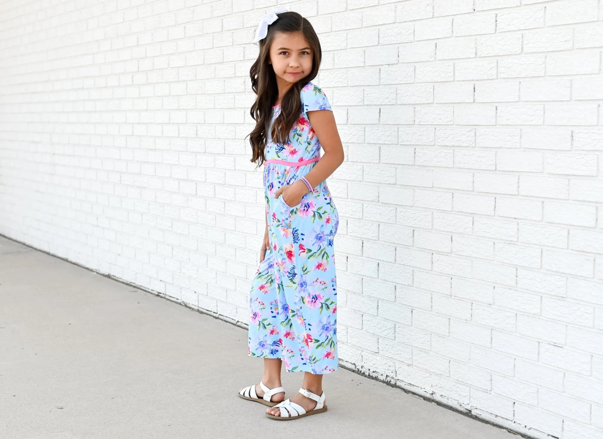 Wide Leg Romper in Tropical Floral