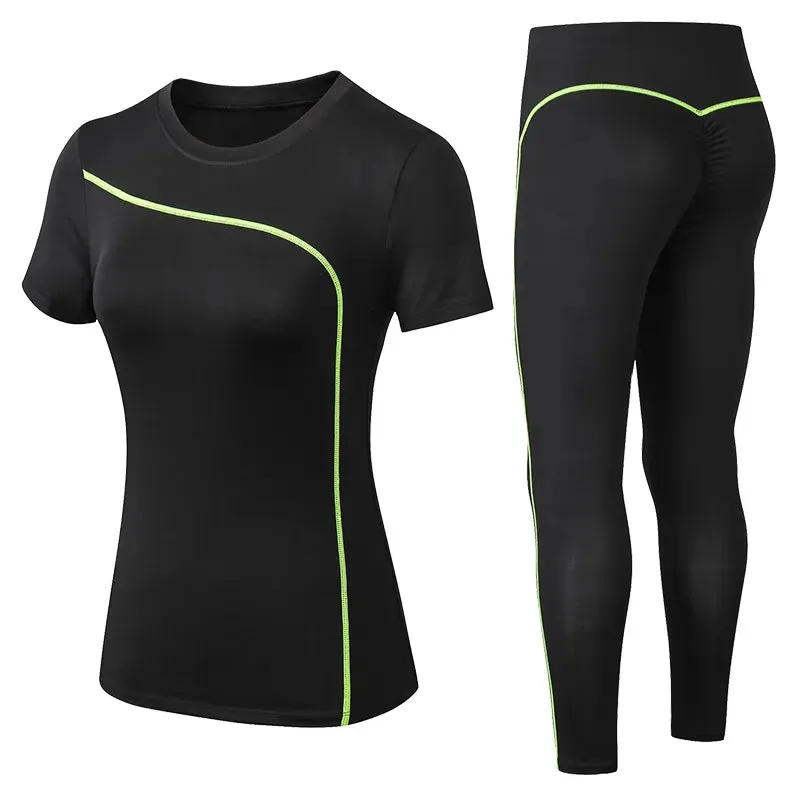 Women Short-sleeved long Pants Sportswear