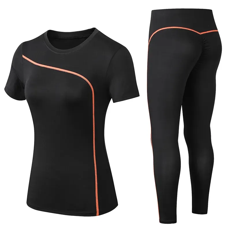 Women Short-sleeved long Pants Sportswear